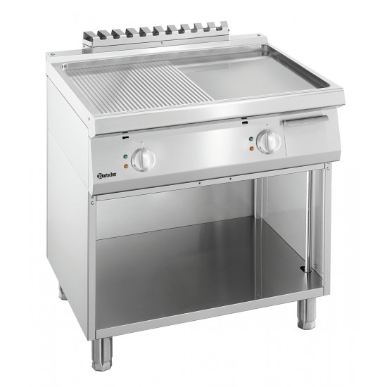 Plaque grill 700, L600, 1/2-1/2 SO 286509 Bartscher - mondialchr.com