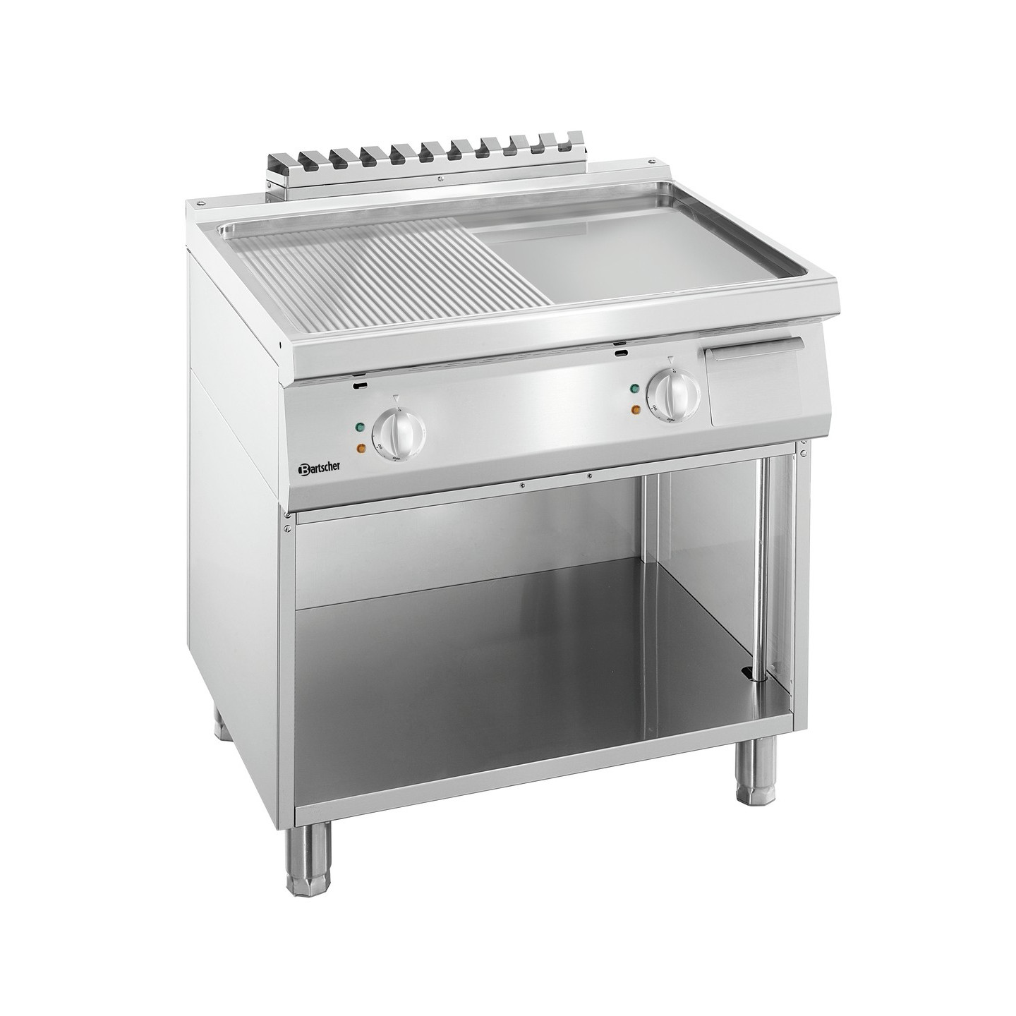 Plaque grill 700, L600, 1/2-1/2 SO 286509 Bartscher - mondialchr.com