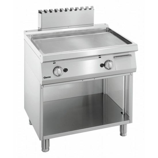 Plaque grill gaz 700, L800, lisse 2855081 Bartscher - mondialchr.com