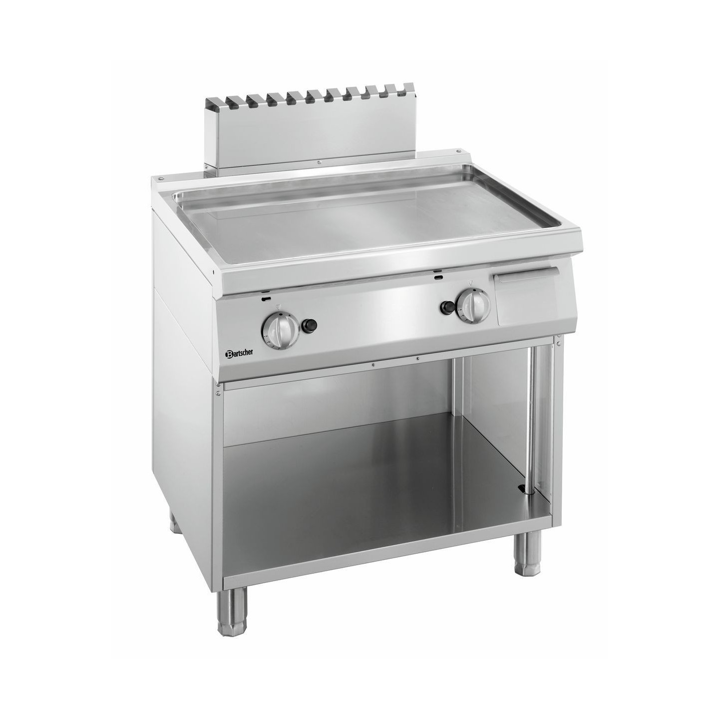Plaque grill gaz 700, L800, lisse 2855081 Bartscher - mondialchr.com