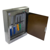 ARMOIRE INOX A STERILISER10 COUTEAUX  A AIMANT AVEC TUBE UV