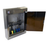 ARMOIRE INOX A STERILISER 14 COUTEAUX A PANIER AVEC TUBE UV