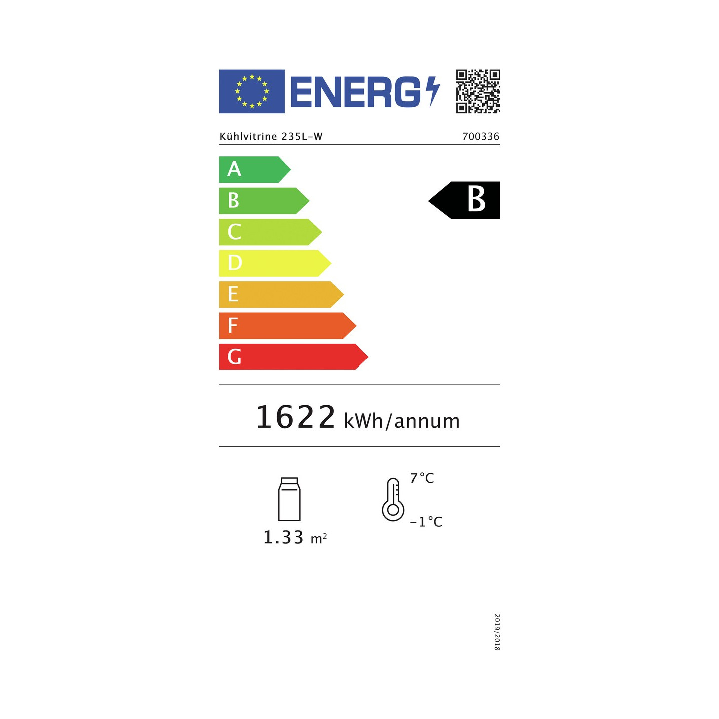 Vitrine réfrigérée 235L Bartscher Grande capacité -mondialchr.com