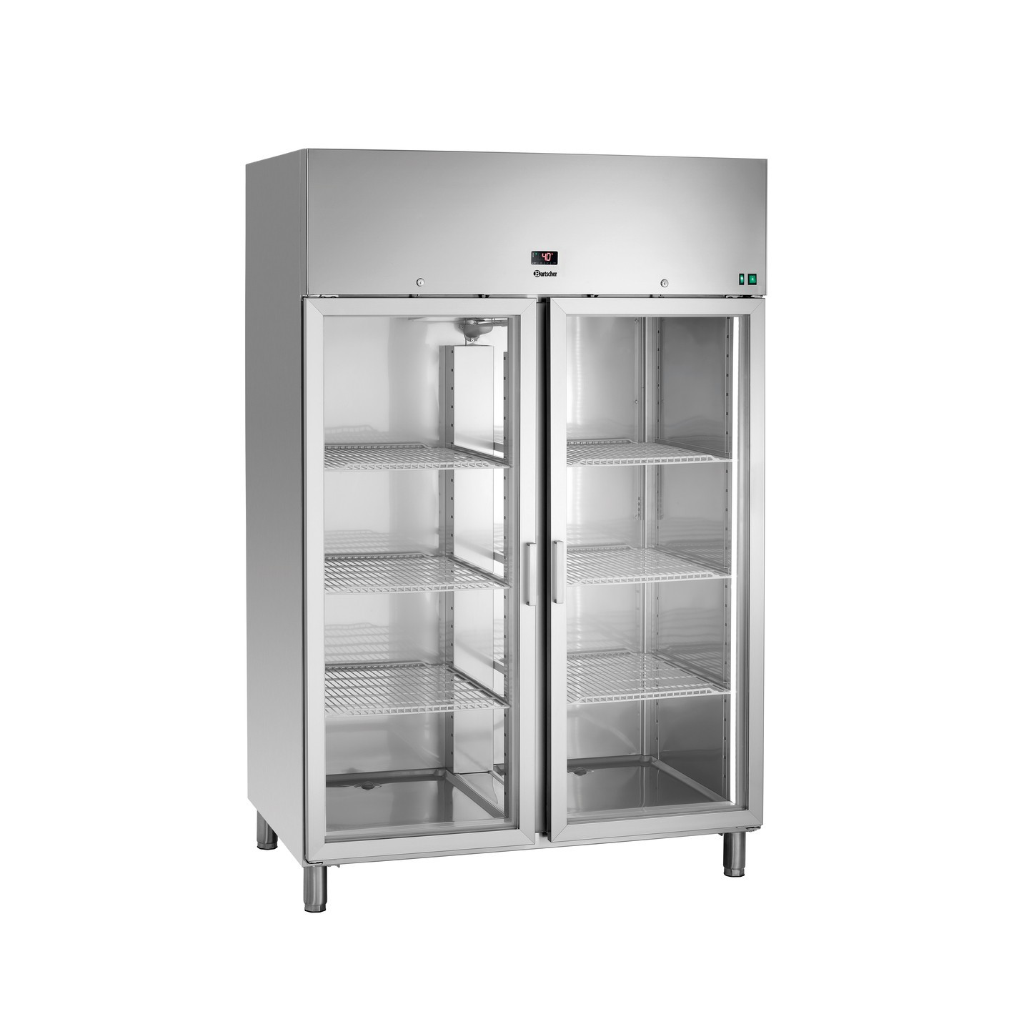 Réfrigérateur 1400L portes vitrées 700601 Bartscher - mondialchr.com
