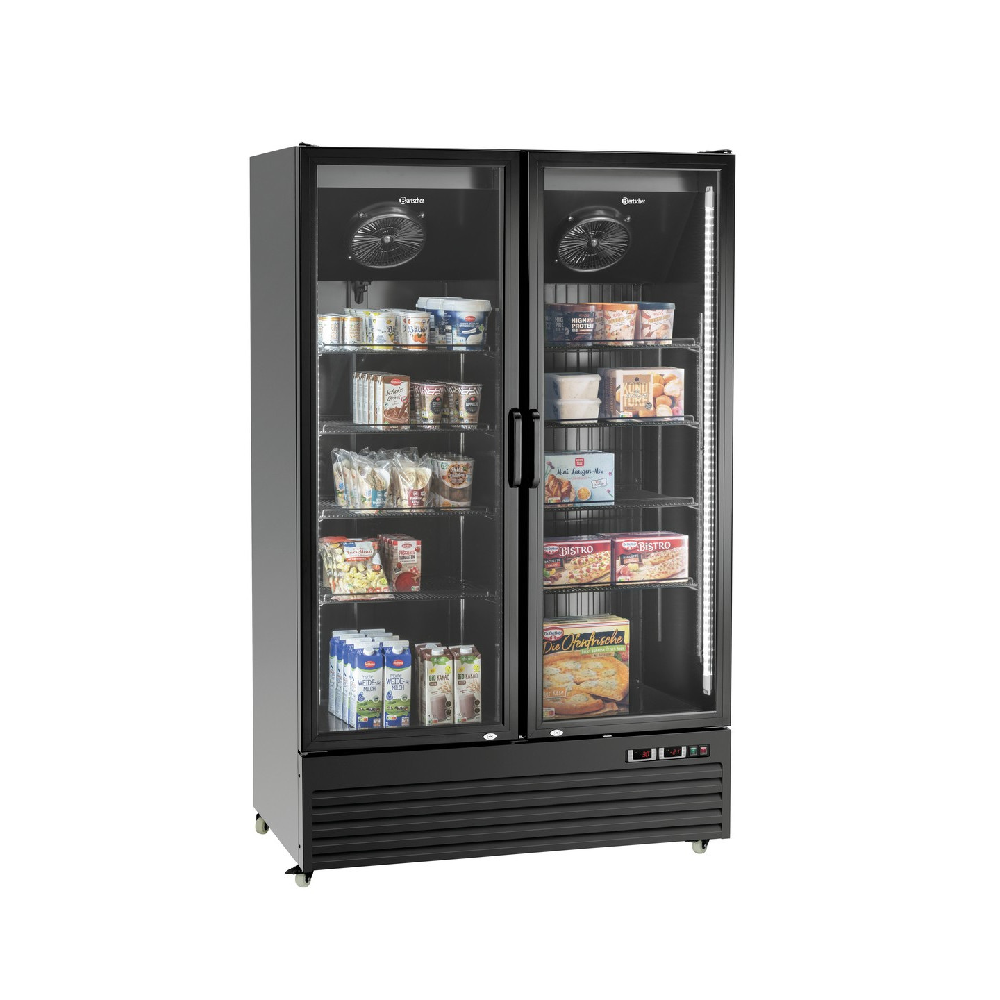 Réfrigérateur combiné professionnel 700L Bartscher Inox mondialchr.com
