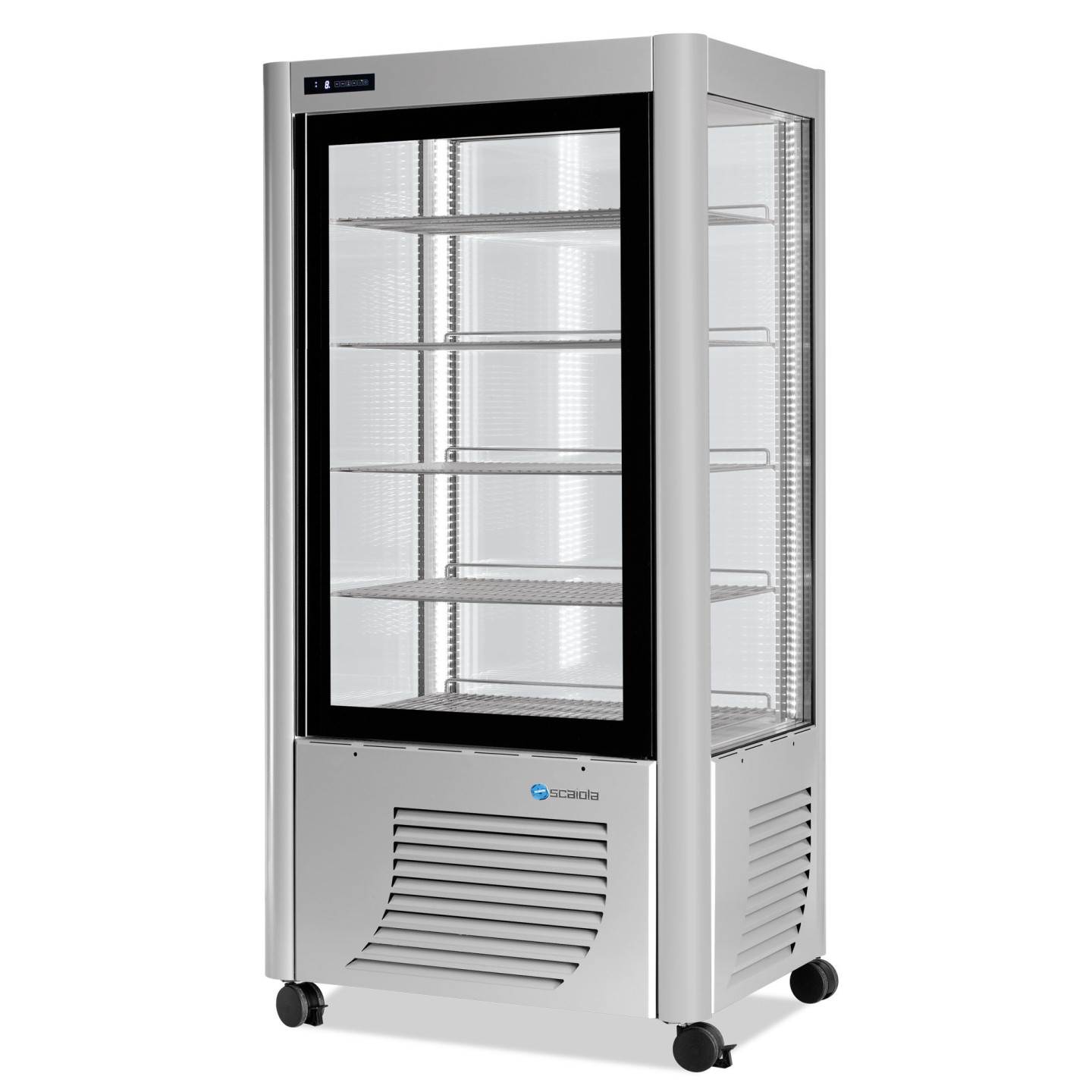 Vitrine réfrigérée 4 faces vitrées- Fixe- 540L froid positif-SCAIOLA