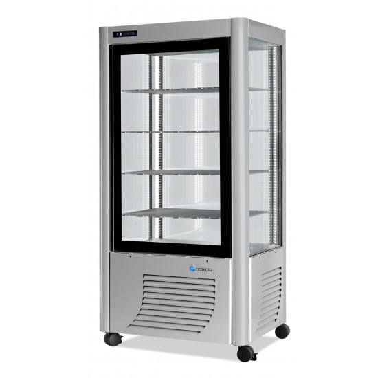Vitrine réfrigérée 4 faces vitrées- Fixe- 540L froid Négatif-SCAIOLA