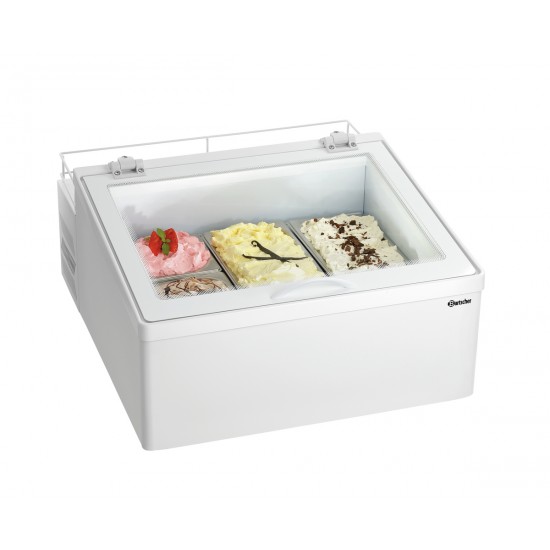 Vitrine à glaces pratique 3 bacs de 5L Bartscher 700941 mondialchr.com