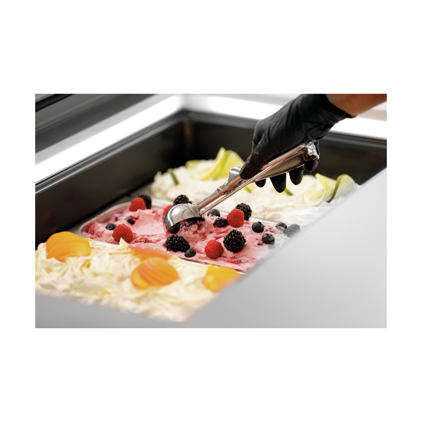 Vitrine à glaces pro 4 bacs de 6.5L Bartscher 700248 - mondialchr.com
