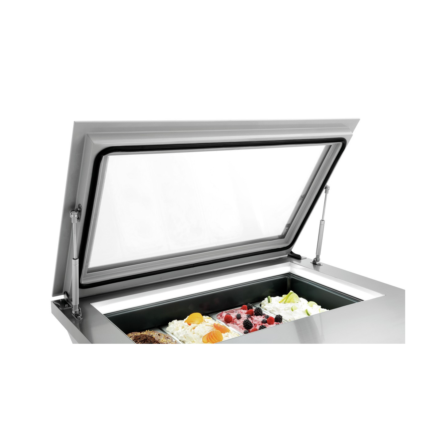 Vitrine à glaces pro 4 bacs de 6.5L Bartscher 700248 - mondialchr.com