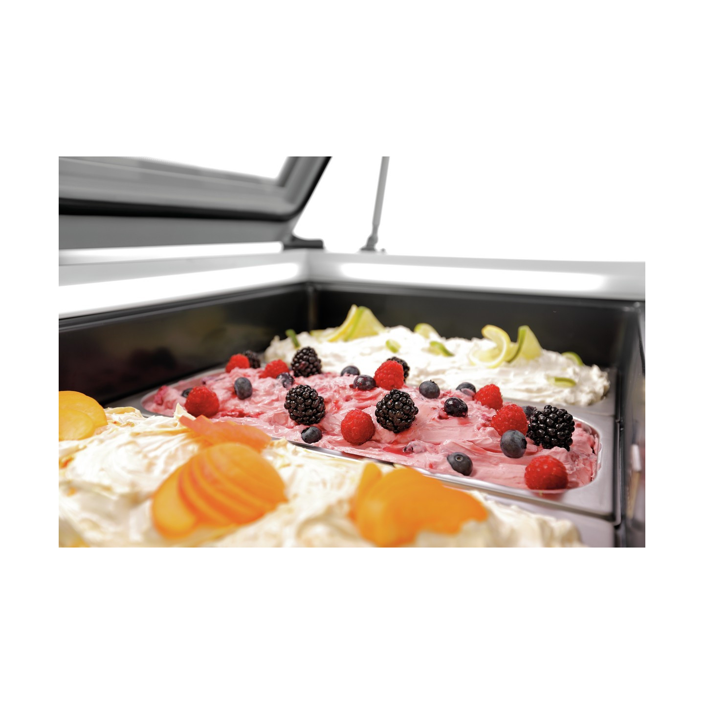 Vitrine à glaces pro 4 bacs de 6.5L Bartscher 700248 - mondialchr.com