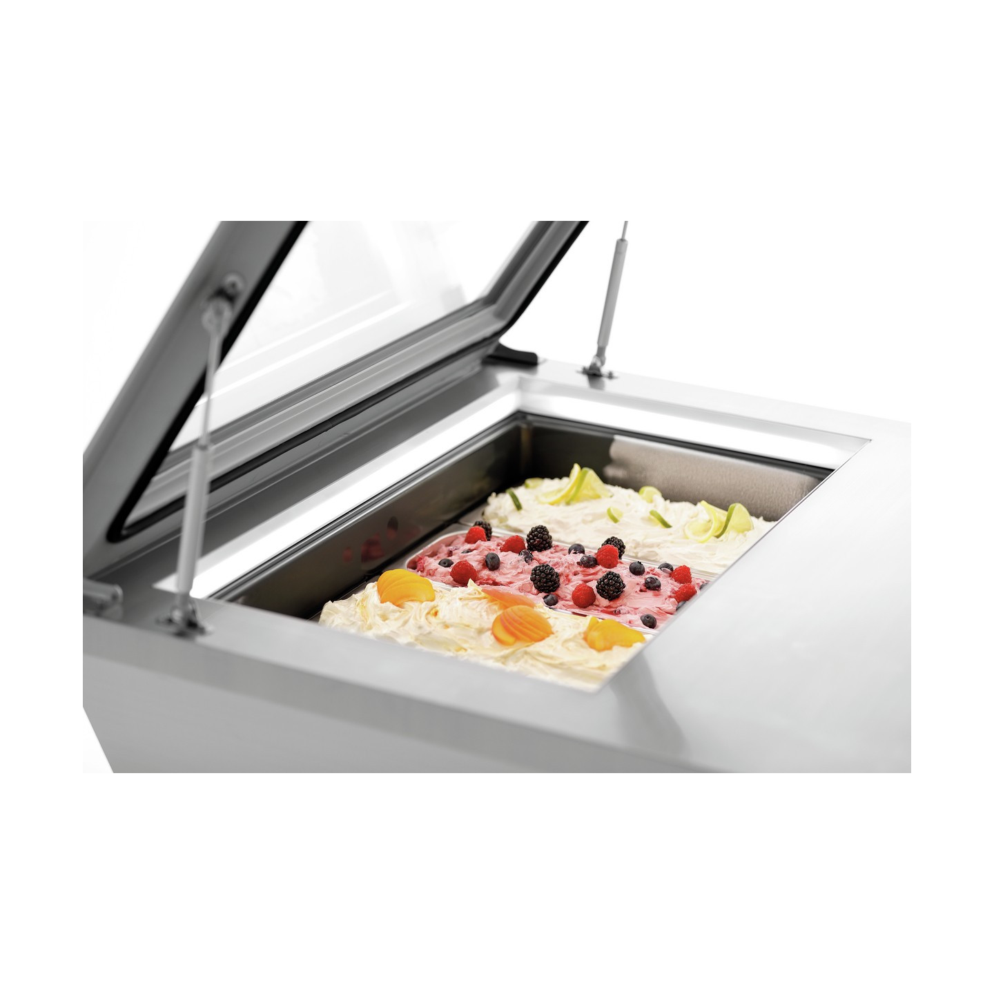 Vitrine à glaces pro 4 bacs de 6.5L Bartscher 700248 - mondialchr.com