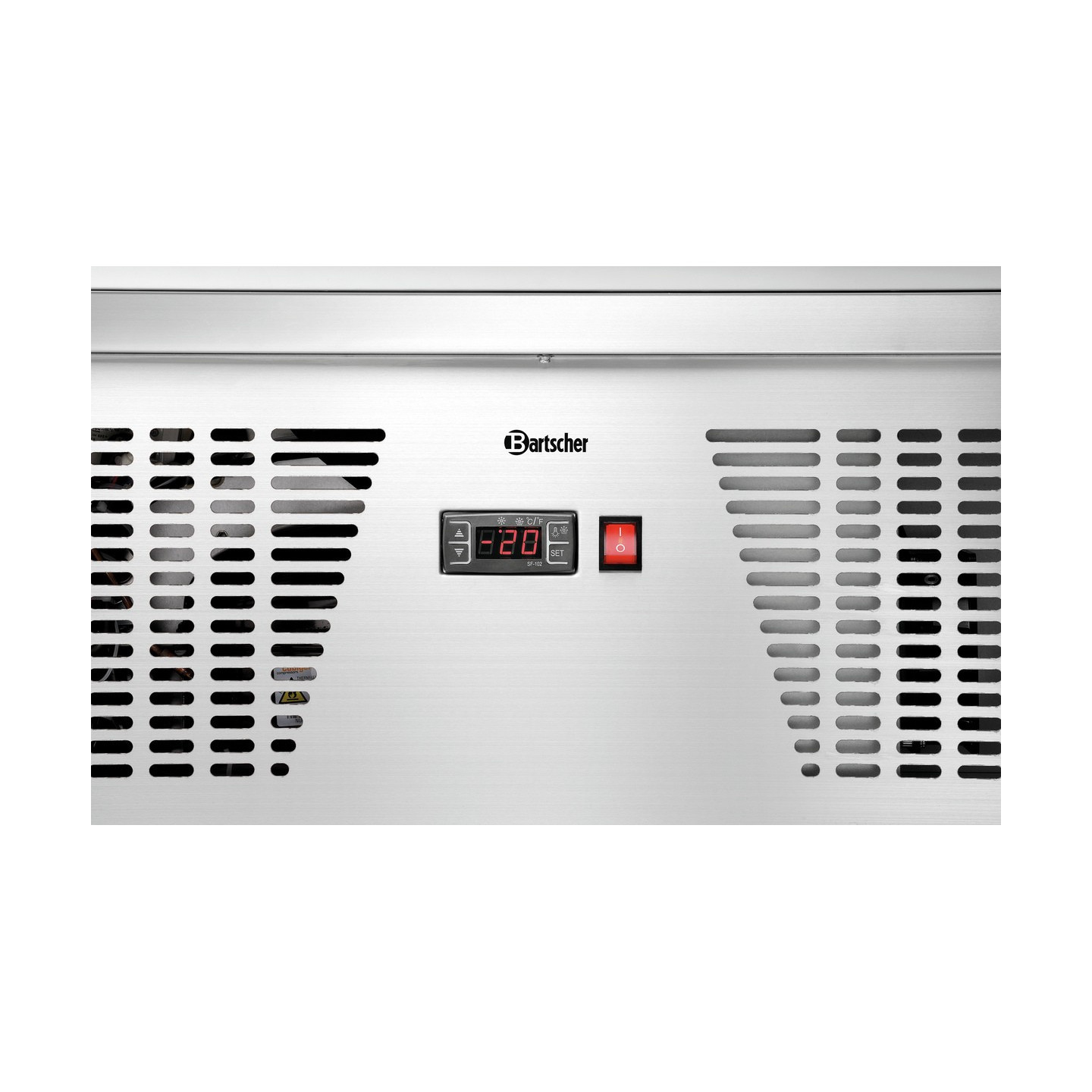 Vitrine à glaces pro 4 bacs de 6.5L Bartscher 700248 - mondialchr.com