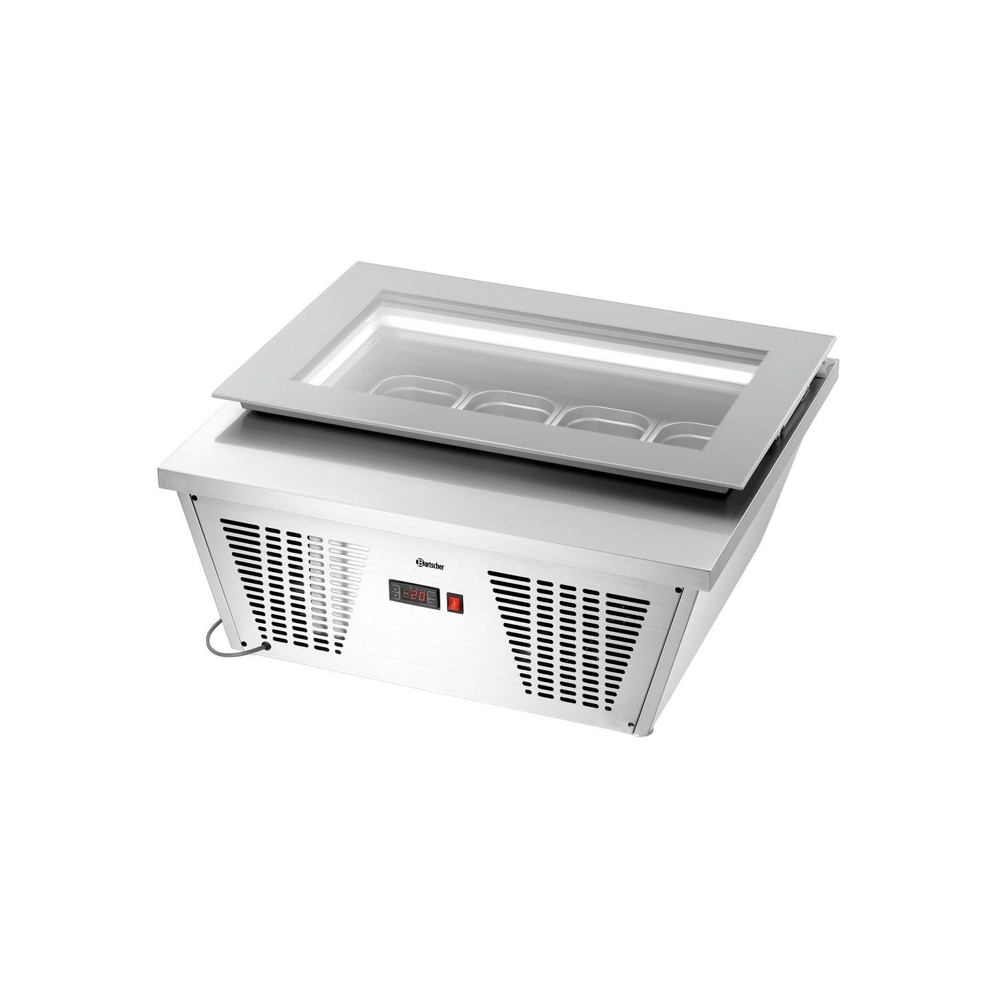 Vitrine à glaces pro 4 bacs de 6.5L Bartscher 700248 - mondialchr.com