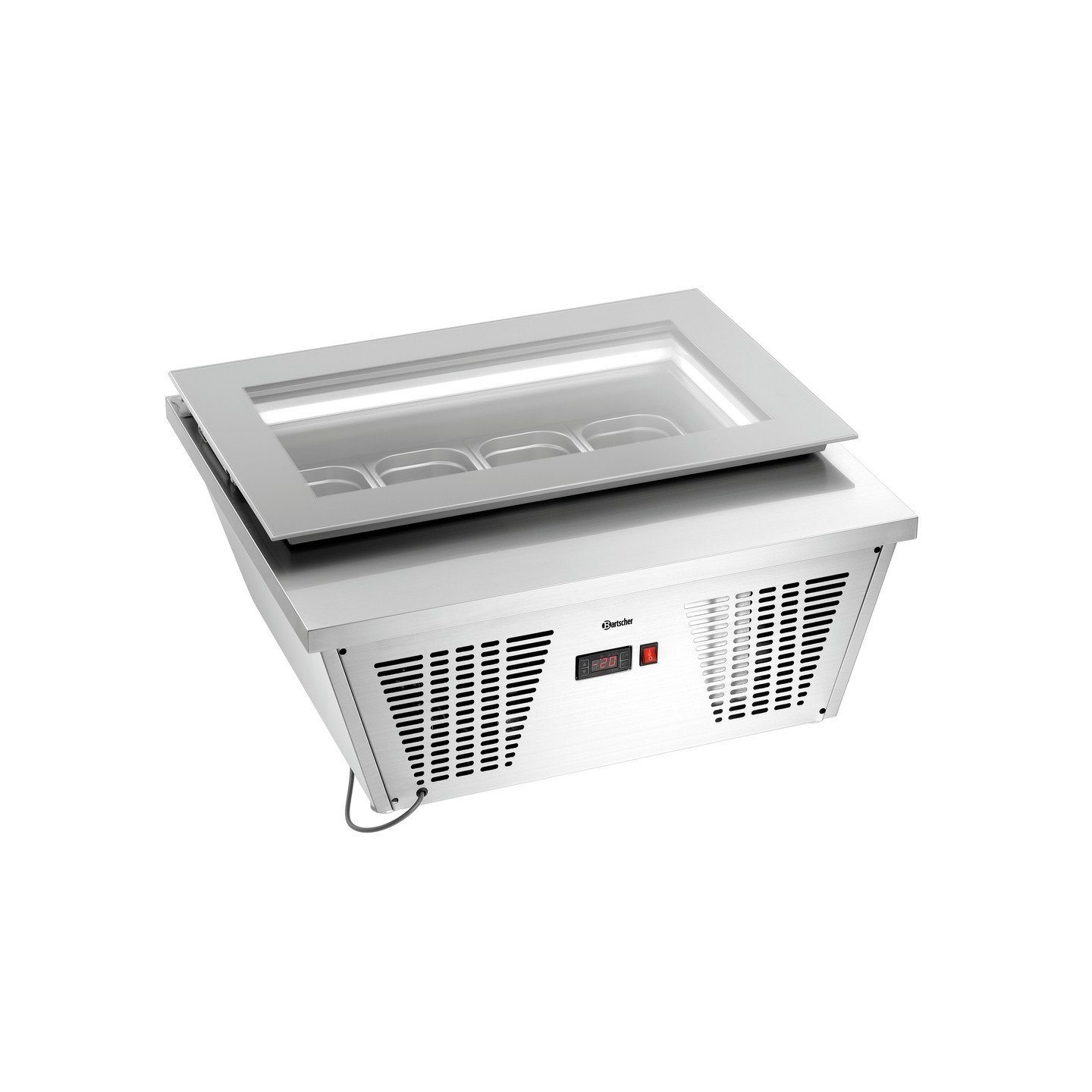 Vitrine à glaces pro 4 bacs de 6.5L Bartscher 700248 - mondialchr.com