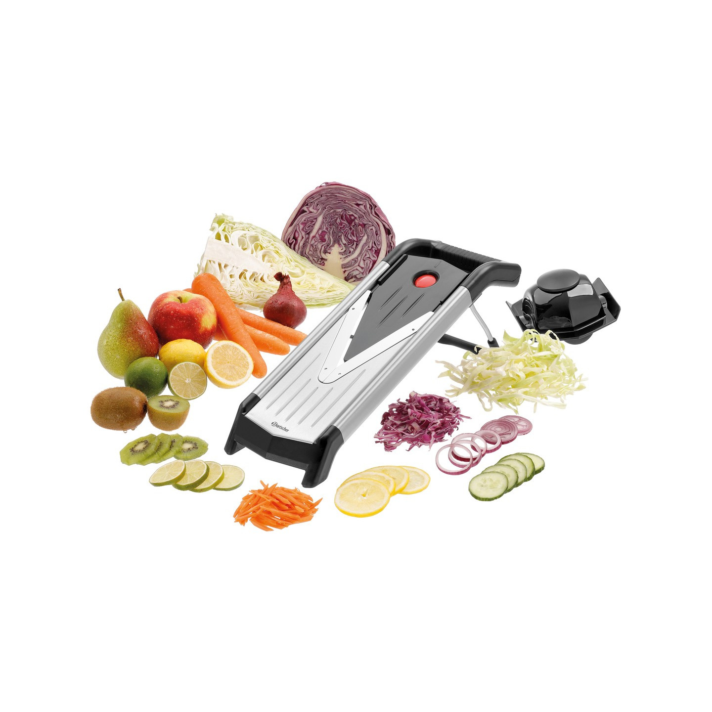 Mandoline pro inox Bartscher 500319 – Découpe précise – mondialchr.com