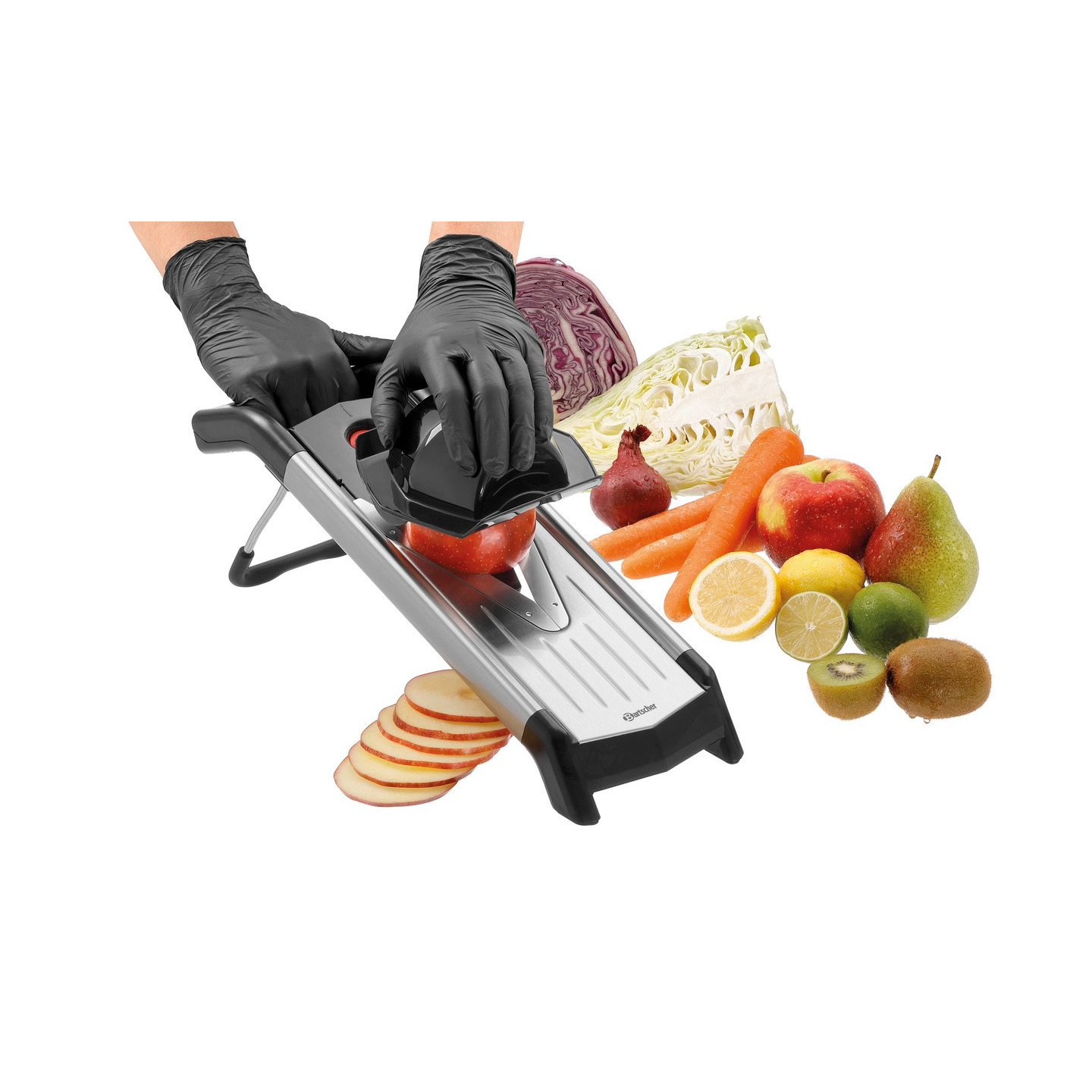 Mandoline pro inox Bartscher 500319 – Découpe précise – mondialchr.com