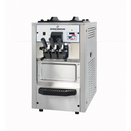 Machine à glace soft à poser 2x12L 2 parfums +1 mixte 30L/h