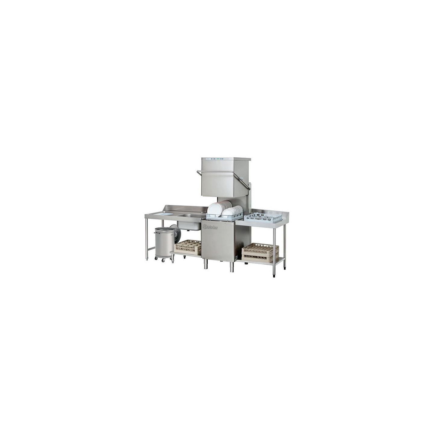 Poubelle 56L inox 860006 Bartscher Durable et pratique –mondialchr.com