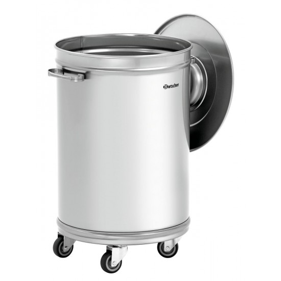 Poubelle 56L inox 860006 Bartscher Durable et pratique –mondialchr.com