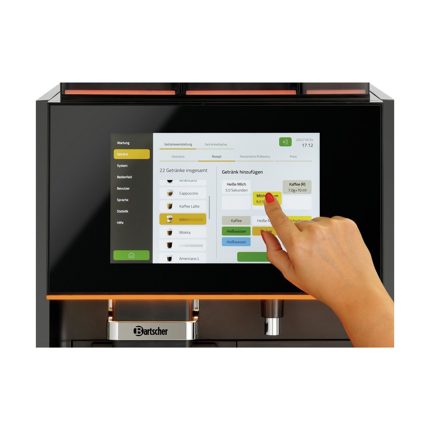 Distributeur automatique de café KV2 Premium 190086 Bartscher