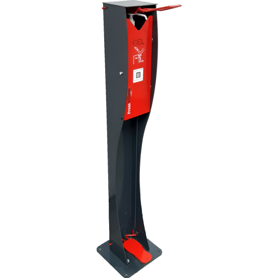 Distributeur de gel hydroalcoolique à Pédale et coude 1L Press’n Clean