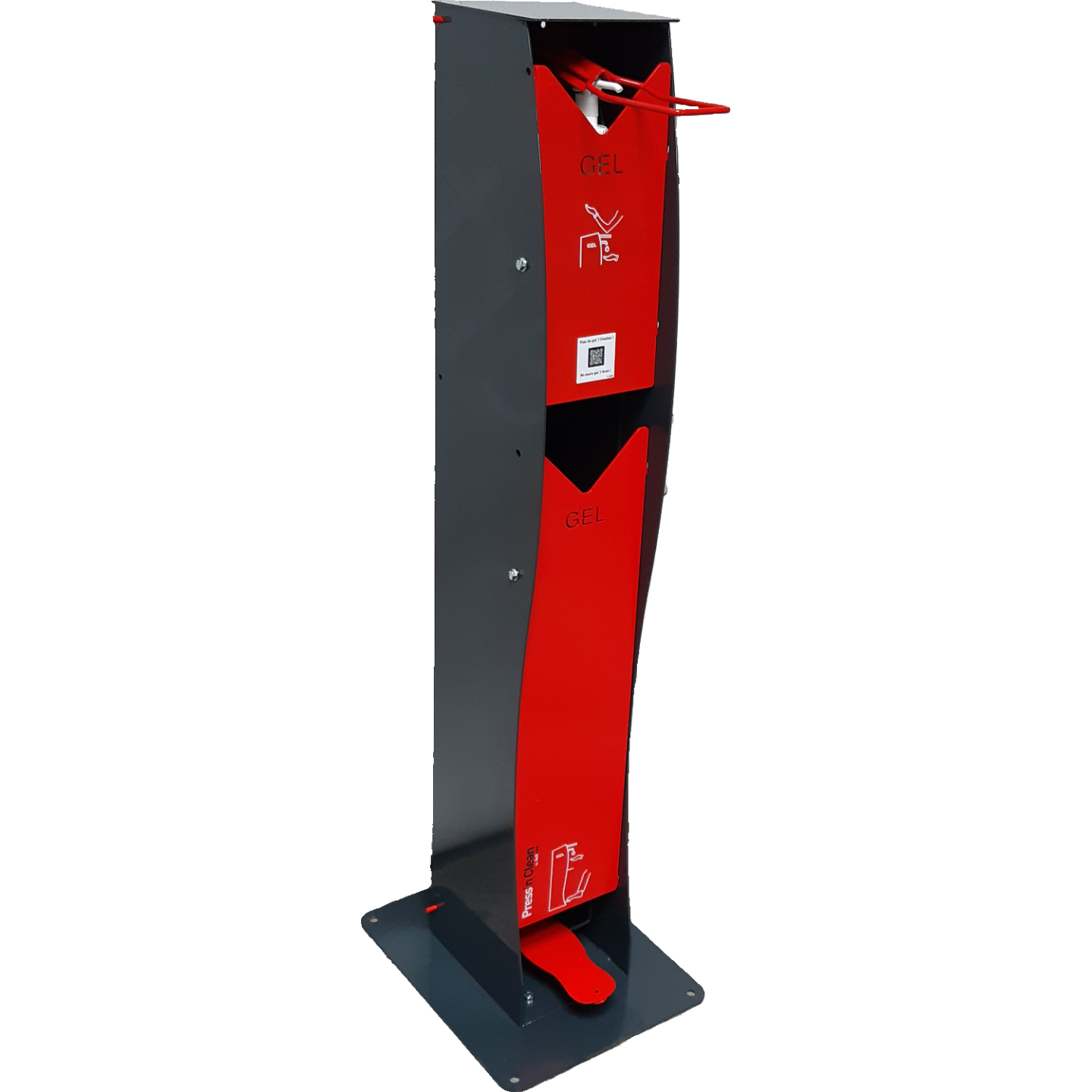 Distributeur de gel hydroalcoolique à Pédale et Coude 5L Press’n Clean