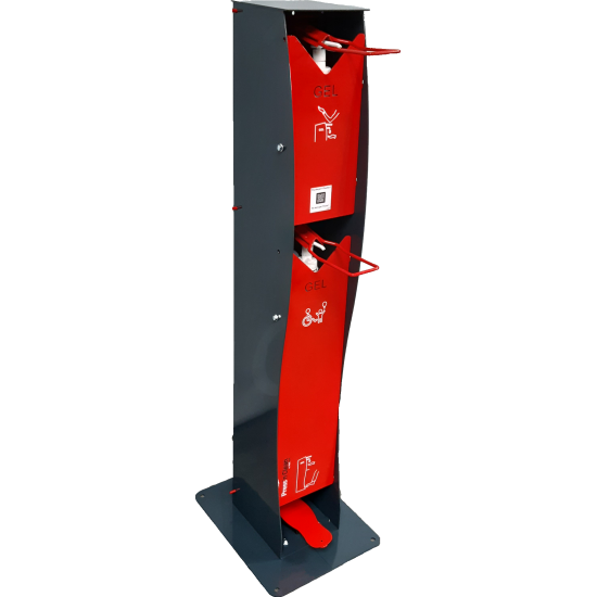 Distributeur de gel hydroalcoolique PMR à Pédale et 2 Coudes 5L Press’n Clean
