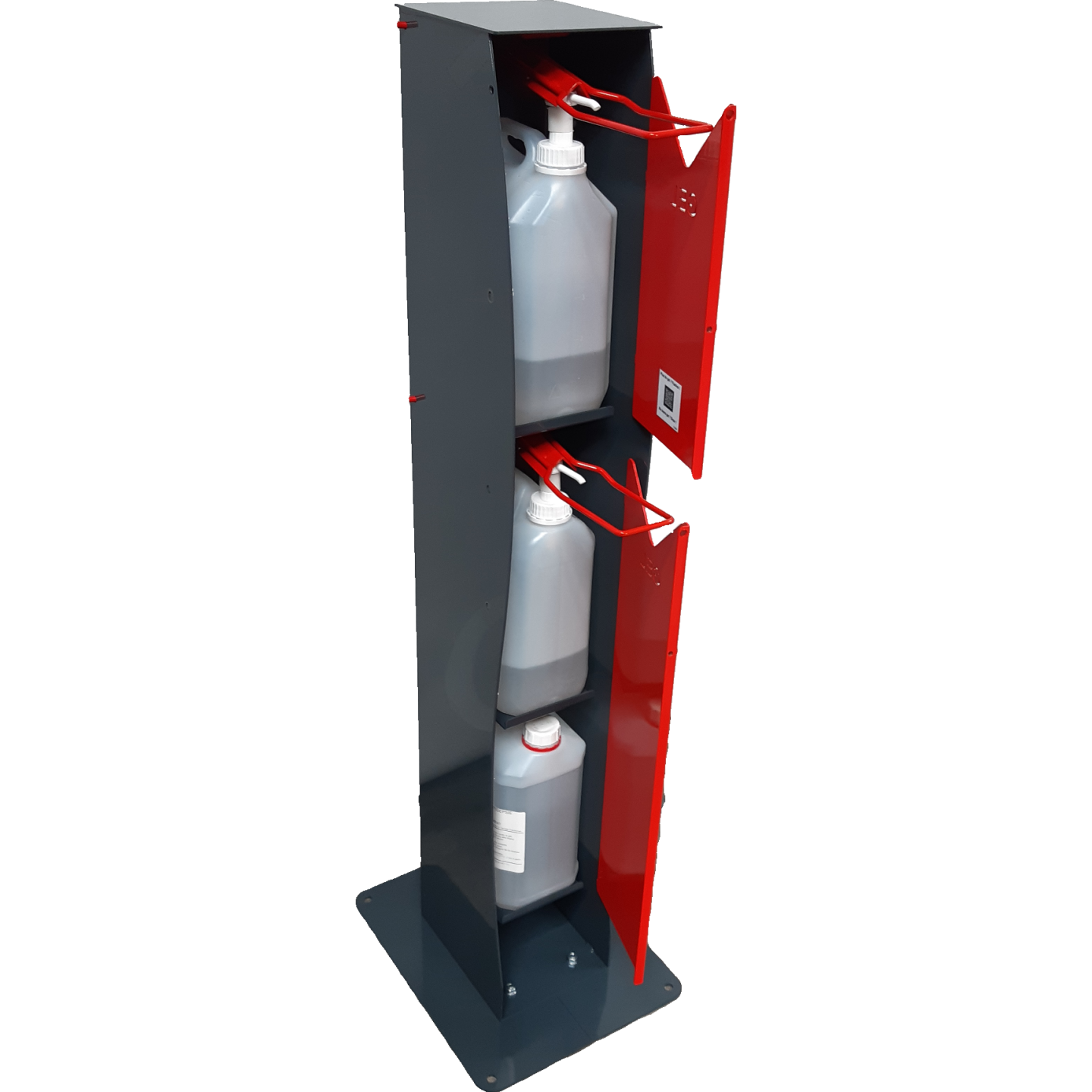 Distributeur de gel hydroalcoolique PMR à Pédale et 2 Coudes 5L Press’n Clean