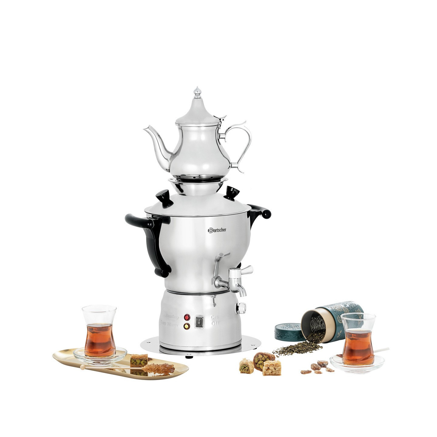 Samovar 3L-1 Bartscher 191007 Service de thé raffiné – mondialchr.com