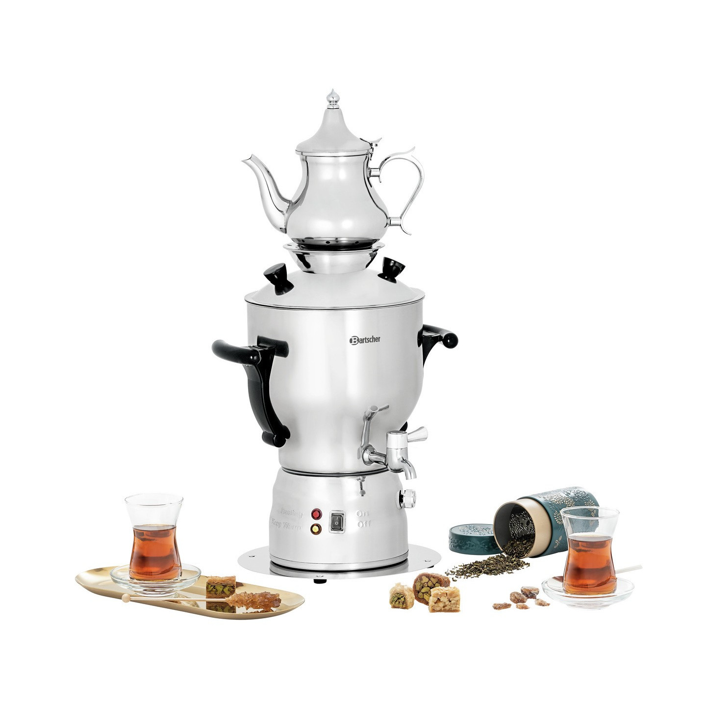 Samovar 5L Bartscher 191010 Grande capacité de thé – mondialchr.com