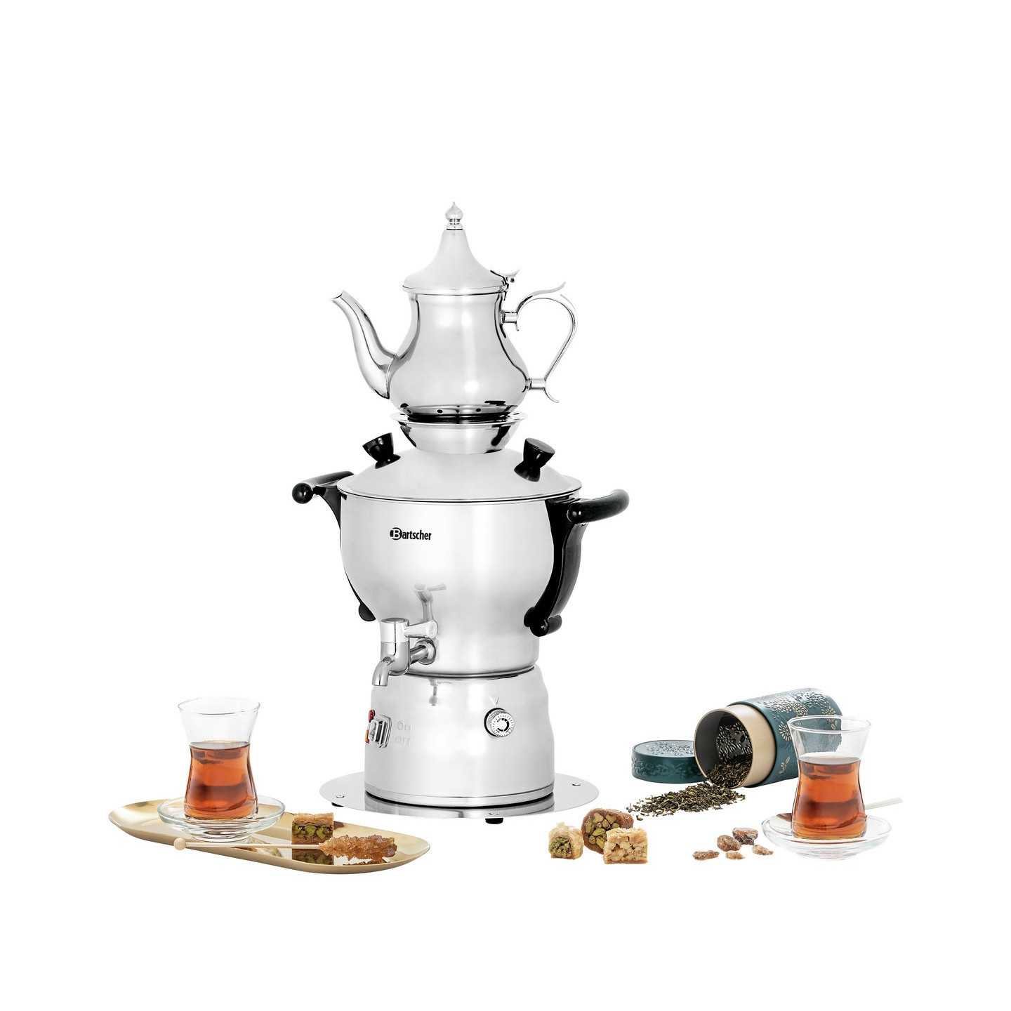 Samovar 3L-1 Bartscher 191007 Service de thé raffiné – mondialchr.com