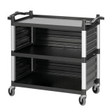 Chariot de service Bartscher 300055 inox à 3 plateaux – mondialchr.com