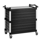 Chariot de service Bartscher 300055 inox à 3 plateaux – mondialchr.com