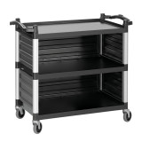 Chariot de service Bartscher 300055 inox à 3 plateaux – mondialchr.com