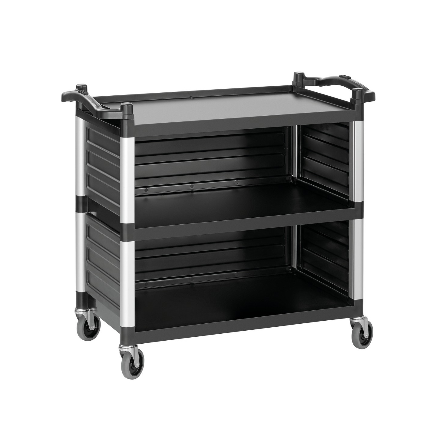 Chariot de service Bartscher 300055 inox à 3 plateaux – mondialchr.com