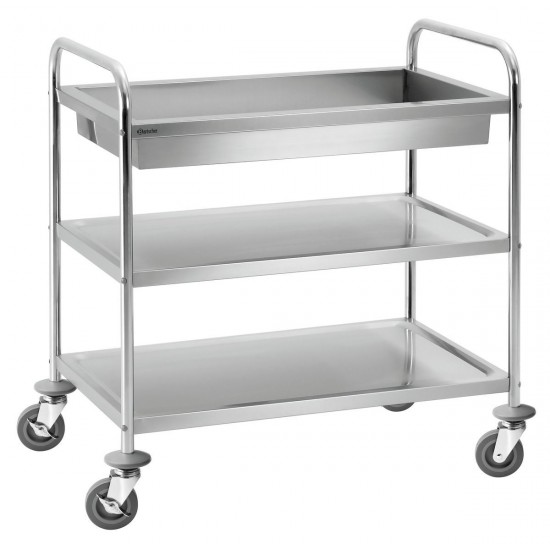 Chariot de service Bartscher A300056 Inox pratique – mondialchr.com