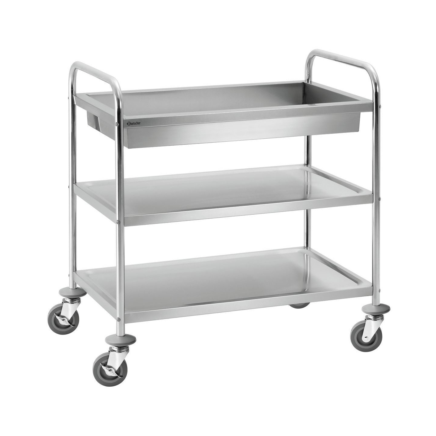 Chariot de service Bartscher A300056 Inox pratique – mondialchr.com