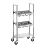 Chariot à couverts Bartscher A300111 Rangement en inox –mondialchr.com