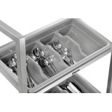 Chariot à couverts Bartscher A300111 Rangement en inox –mondialchr.com