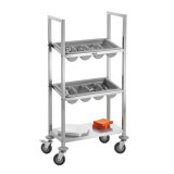 Chariot à couverts Bartscher A300111 Rangement en inox –mondialchr.com