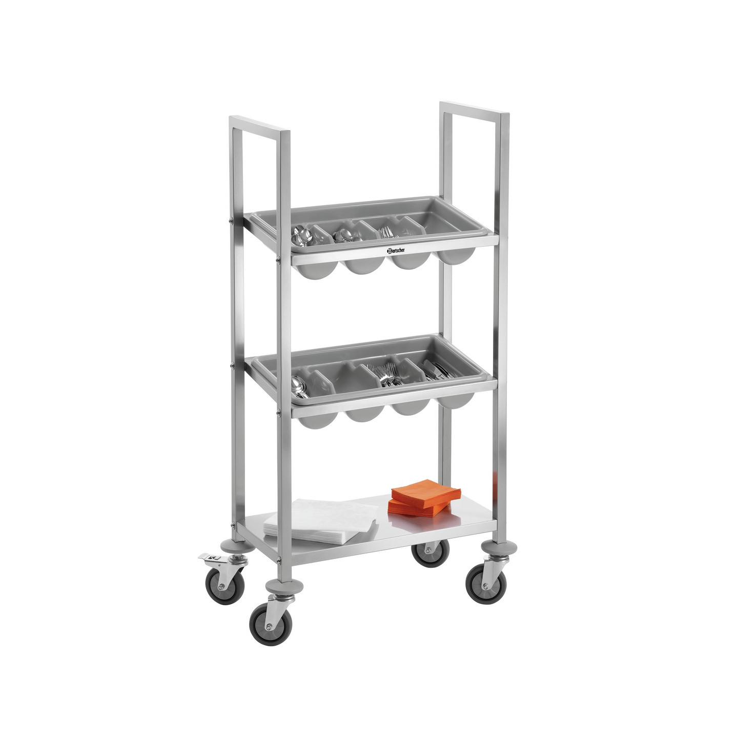 Chariot à couverts Bartscher A300111 Rangement en inox –mondialchr.com
