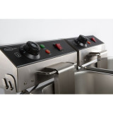 Friteuse posable électrique 2x6L Combisteel 7455.1008 double cuve compacte - mondialchr.com