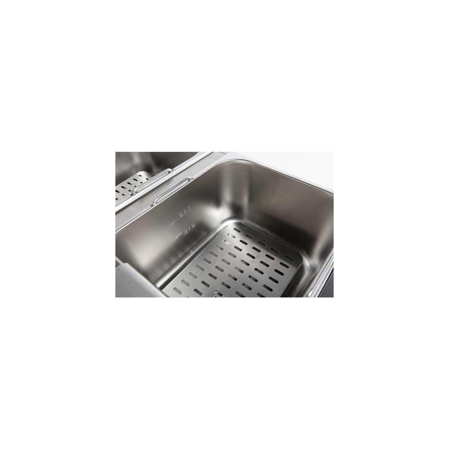 Friteuse posable électrique 2x6L Combisteel 7455.1008 double cuve compacte - mondialchr.com