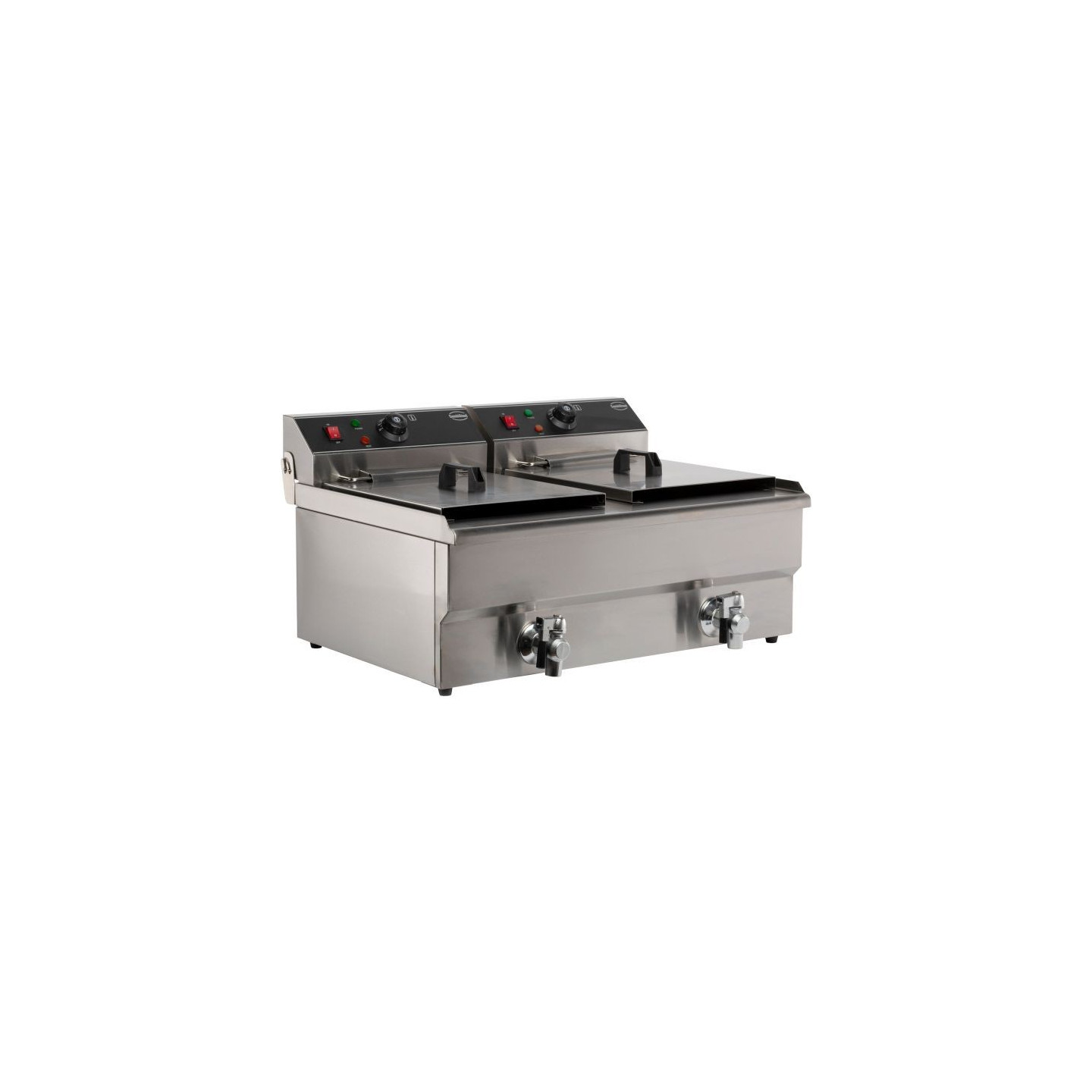 Friteuse posable électrique 2x10L Combisteel 7455.1007 -mondialchr.com