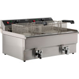Friteuse posable électrique 2x10L Combisteel 7455.1007 -mondialchr.com