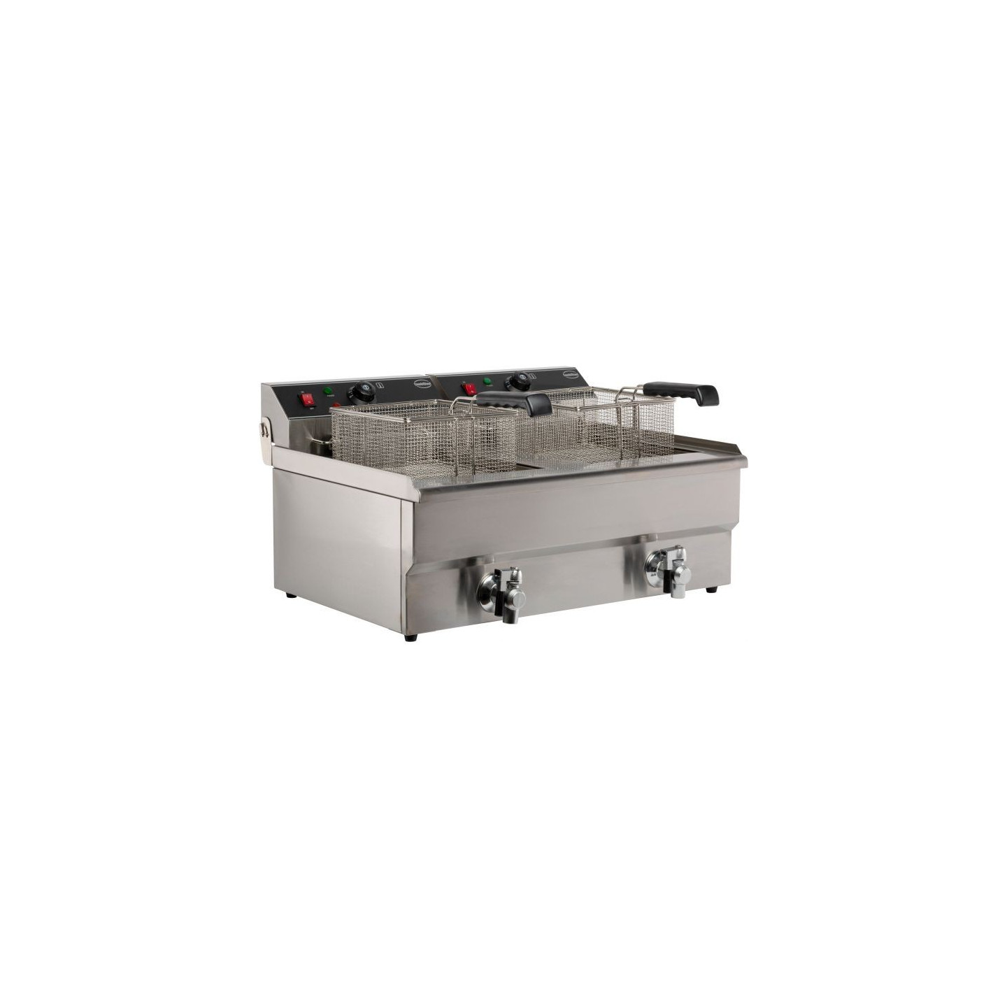 Friteuse posable électrique 2x10L Combisteel 7455.1007 -mondialchr.com
