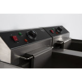 Friteuse posable électrique 2x10L Combisteel 7455.1007 -mondialchr.com