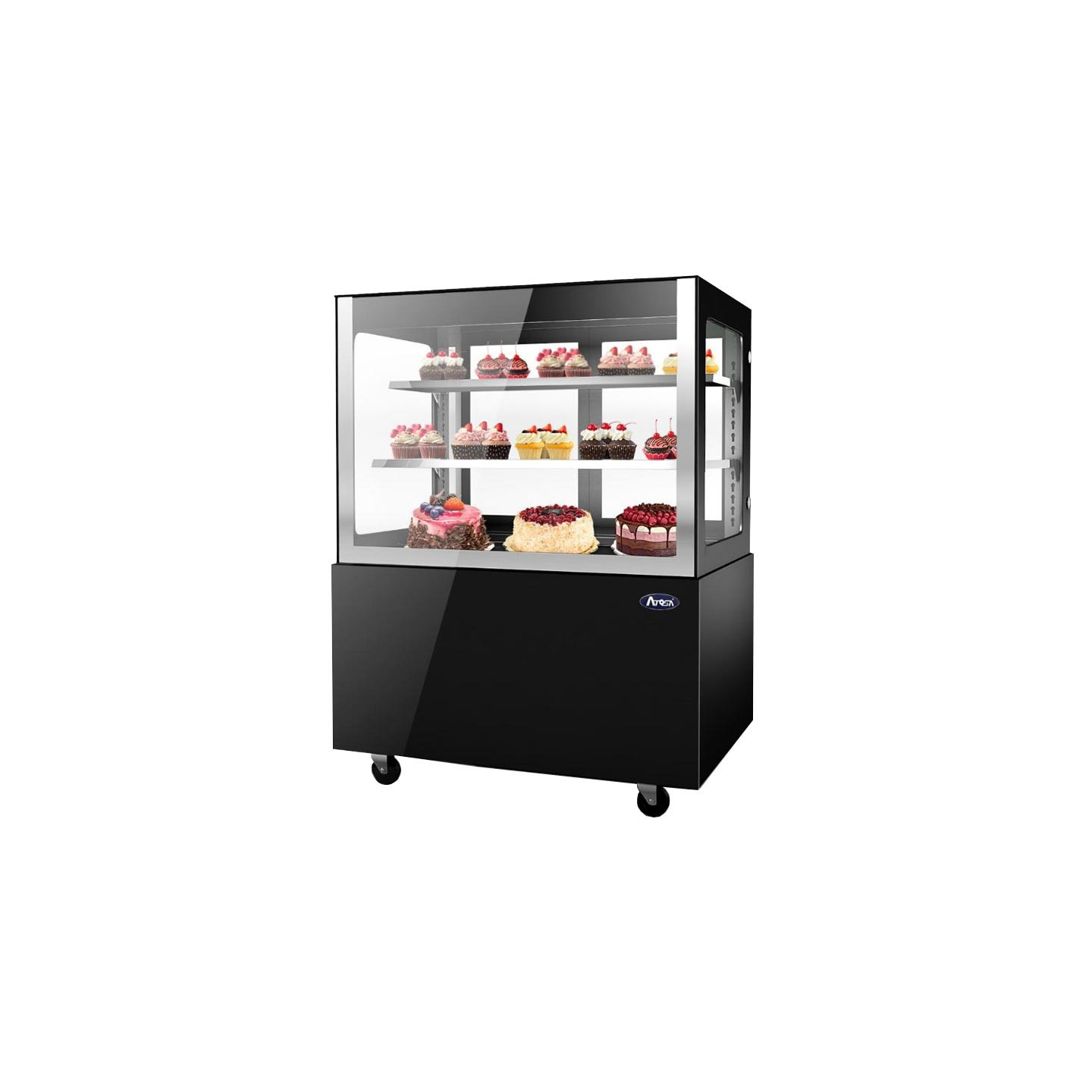 Vitrine droite service arrière 320L Atosa