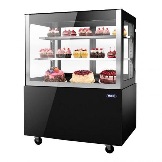 Vitrine droite service arrière 400L Atosa